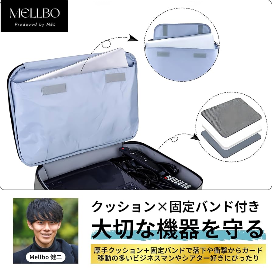 Amazon | Mellbo ブロジェクターケース バッグ クッションケース
